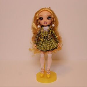 Rainbow high doll with stand